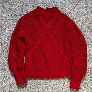 Banana Republic Red Turtleneck Sweater